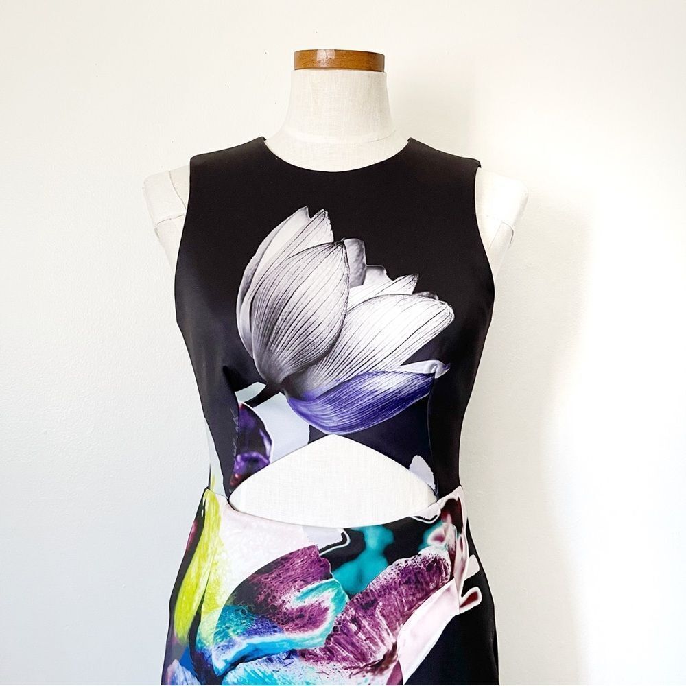Finders Keepers Last Chance Black Cut out midi dress Small - Picture 2 of 4